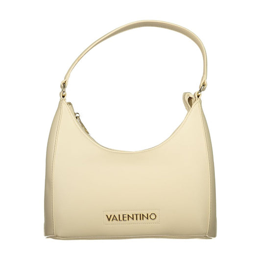 Mario Valentino Beige Polyurethane Women's Bag with Adjustable Shoulder Strap Mario Valentino