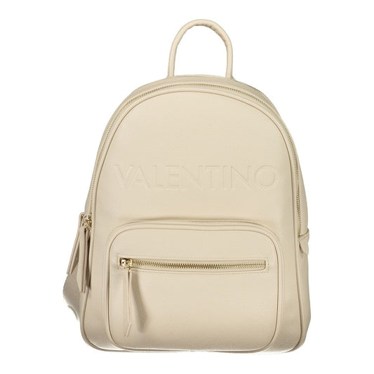Mario Valentino Beige Polyurethane Women's Backpack Mario Valentino