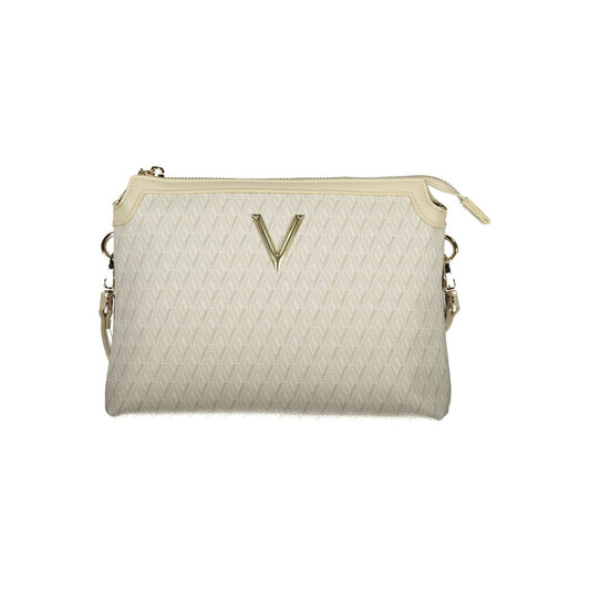 Mario Valentino Beige Polyurethane Women's Bag with Adjustable Shoulder Strap Mario Valentino