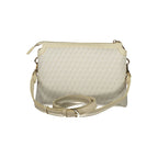 Mario Valentino beige polyurethane women's bag with adjustable shoulder strap, stylish and versatile accessory for everyday use.