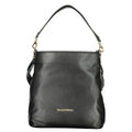 Mario Valentino Nero polyurethane women’s bag with sleek design and subtle logo details.