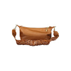 Mario Valentino brown polyurethane women's bag with sleek design and spacious interior, perfect for stylish everyday use.