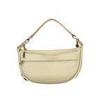Beige Mario Valentino women's polyurethane bag with stylish design and top handles, suitable for daily use and casual outings.