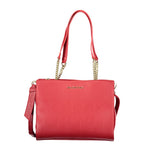 Mario Valentino Rosso women's bag made of red polyurethane with stylish design, featuring a sleek, modern look.