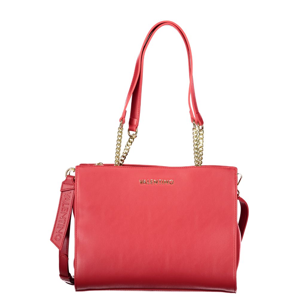 Mario Valentino Rosso women's bag made of red polyurethane with stylish design, featuring a sleek, modern look.