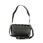 Mario Valentino Nero polyurethane women’s bag with sleek design, featuring a structured shape and subtle detailing.