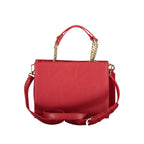 Mario Valentino Rosso polyurethane women's bag with sleek design and subtle branding, featuring a top handle and adjustable shoulder strap.