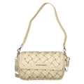 Mario Valentino beige polyurethane women's bag with sleek design and gold-tone hardware, stylish and versatile accessory.