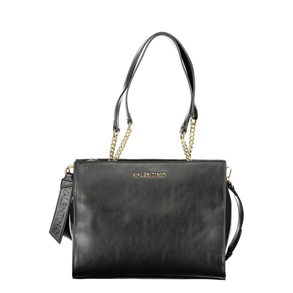 Mario Valentino Black Polyurethane Womens Bag - Eljoys Fashion 
