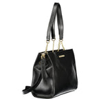 Mario Valentino Black Polyurethane Womens Bag - Eljoys Fashion 