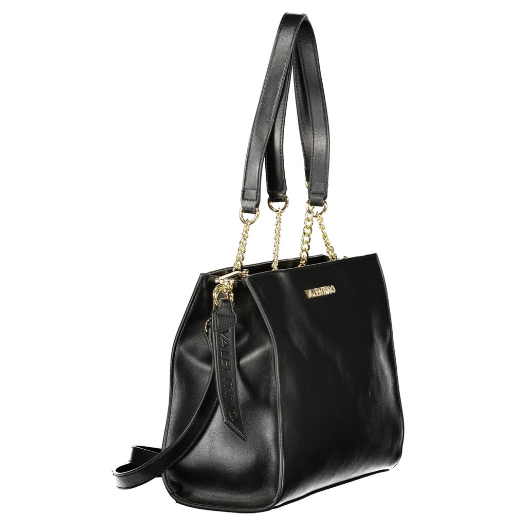 Mario Valentino Black Polyurethane Womens Bag - Eljoys Fashion 