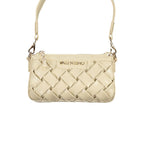 Mario Valentino beige polyurethane women’s bag with sleek design and subtle texture, perfect for stylish casual or formal use.