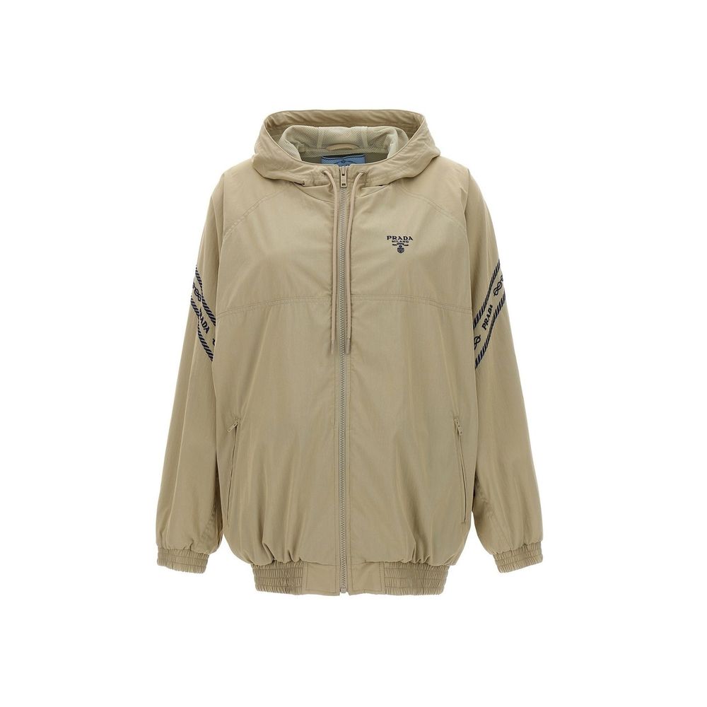 Prada Beige Cotton Shell Jacket