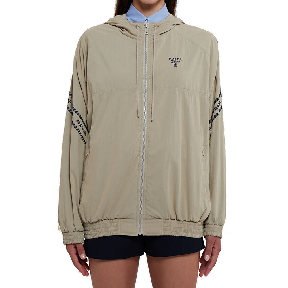 Prada Beige Cotton Shell Jacket