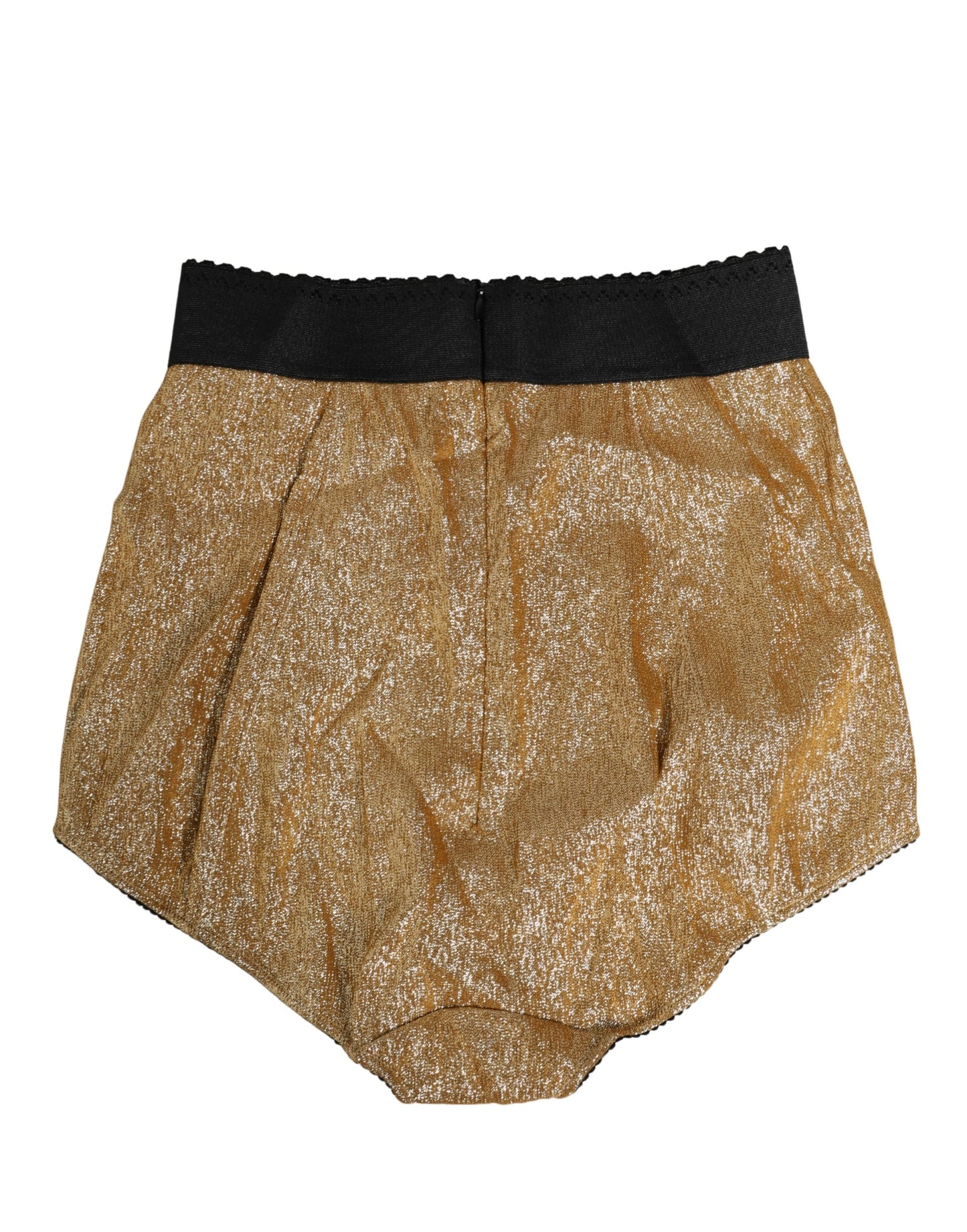 Dolce & Gabbana Gold Silk Blend High Waist Girdle Panty Underwear Dolce & Gabbana