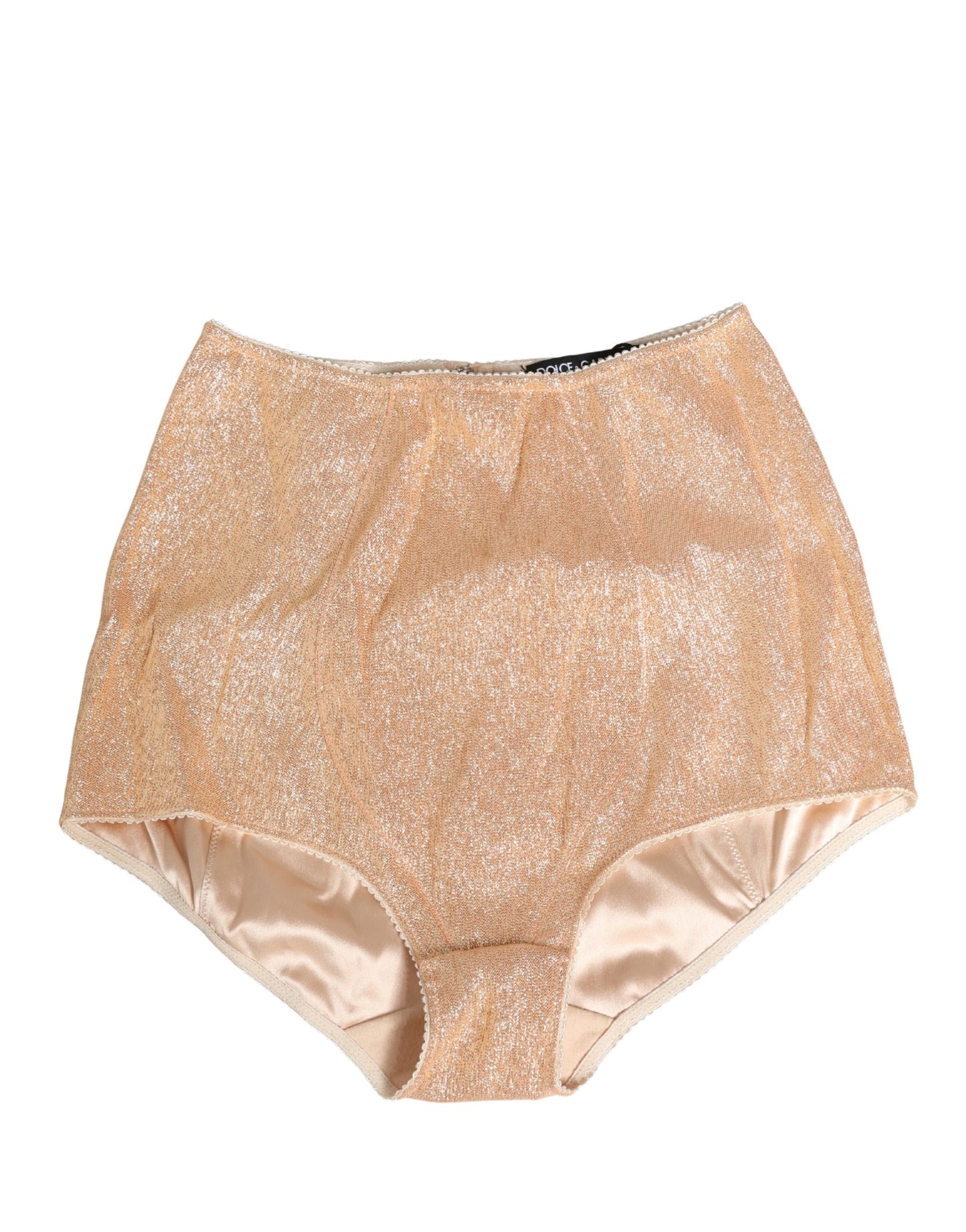 Dolce & Gabbana Beige Silk Blend High Waist Girdle Panty Underwear Dolce & Gabbana