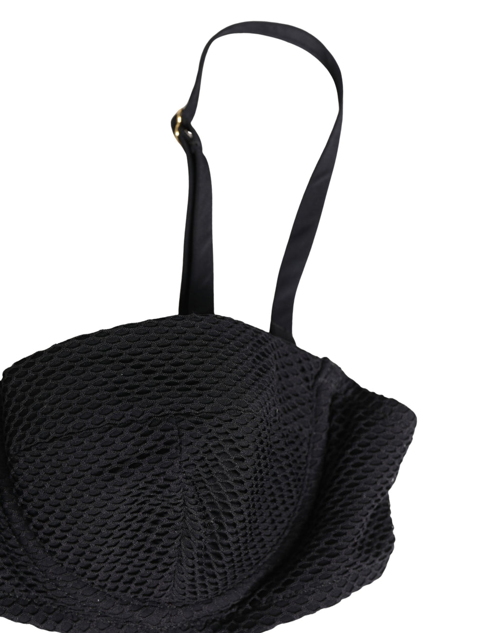 Dolce & Gabbana Black Nylon Padded Balconnet Brassiere Underwear - Eljoys Fashion 
