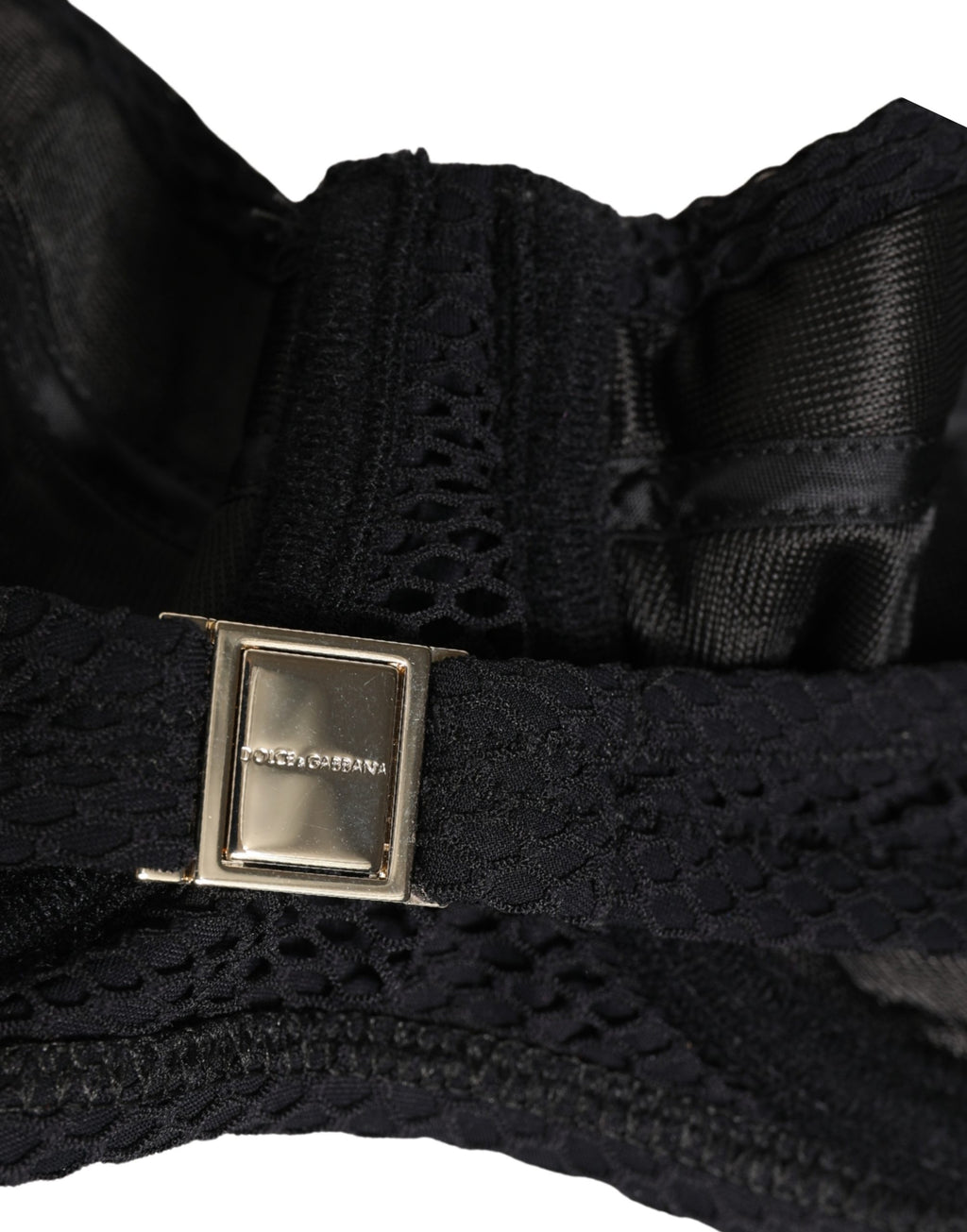 Dolce & Gabbana Black Nylon Padded Balconnet Brassiere Underwear - Eljoys Fashion 