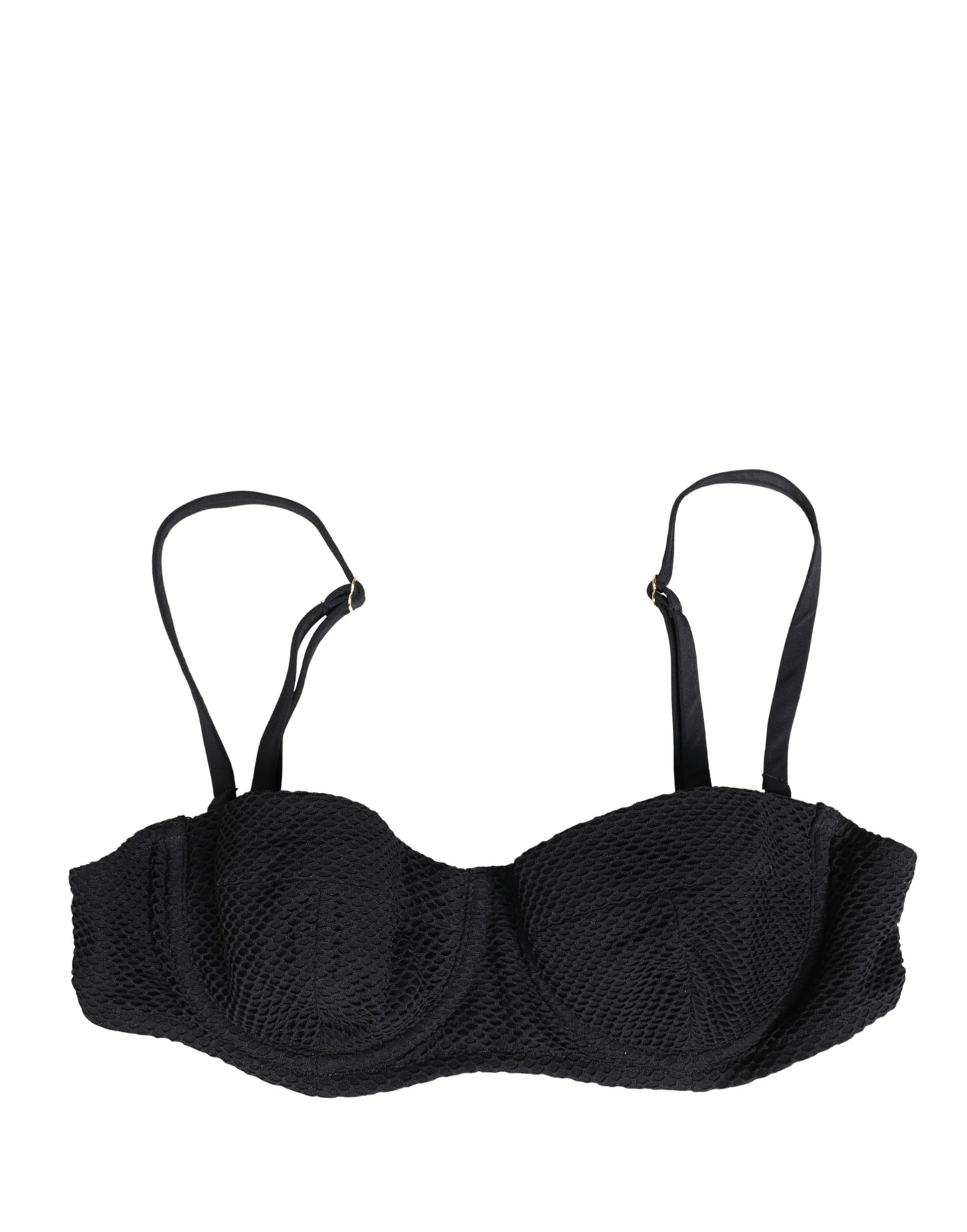 Dolce & Gabbana Black Nylon Padded Balconnet Brassiere Underwear Dolce & Gabbana