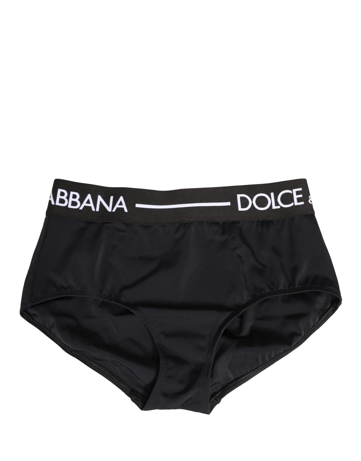 Dolce & Gabbana Black Logo Waistband Coulotte Panty Underwear Dolce & Gabbana