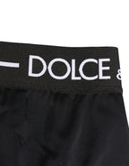 Dolce & Gabbana Black Logo Waistband Coulotte Panty Underwear