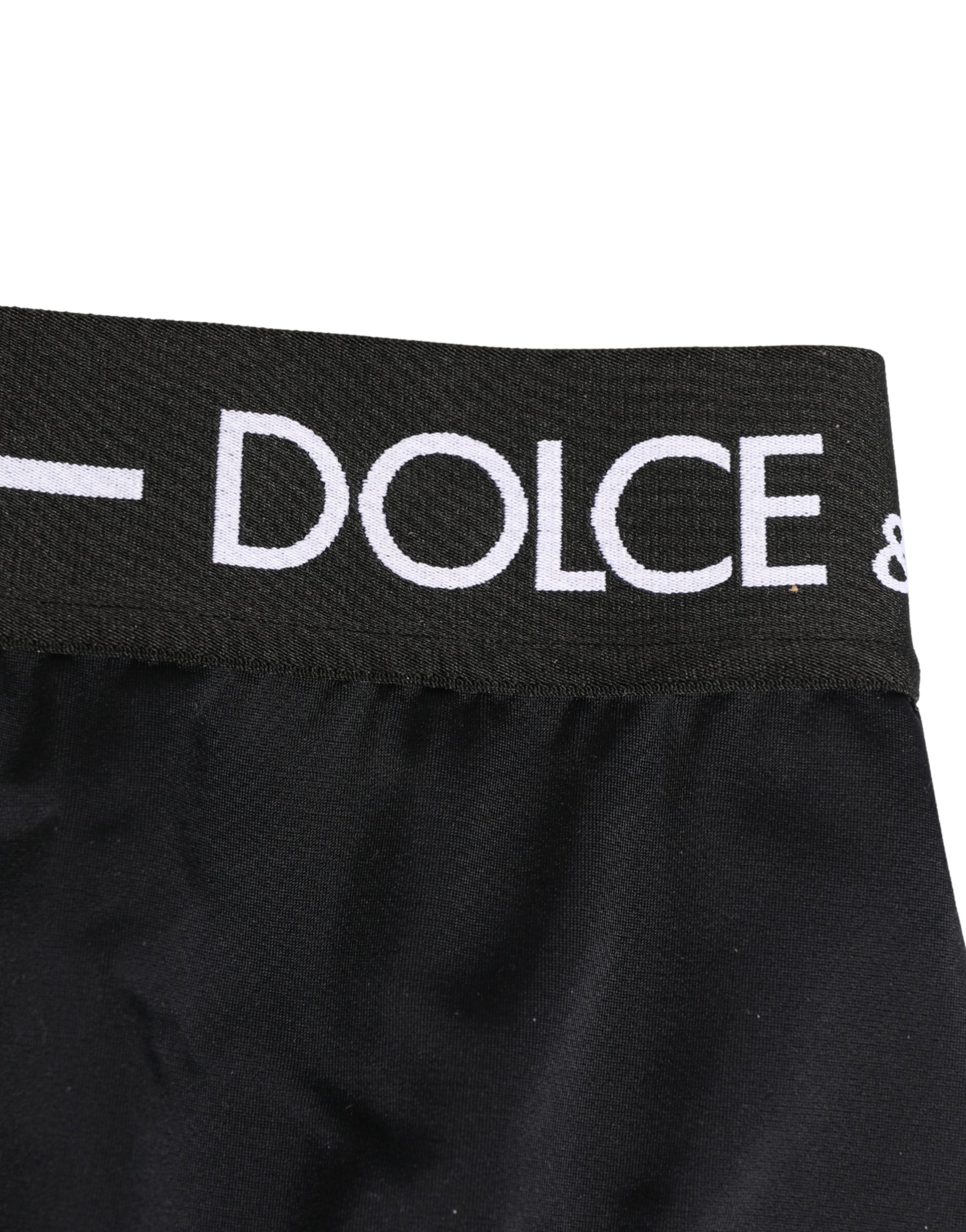 Dolce & Gabbana Black Logo Waistband Coulotte Panty Underwear Dolce & Gabbana