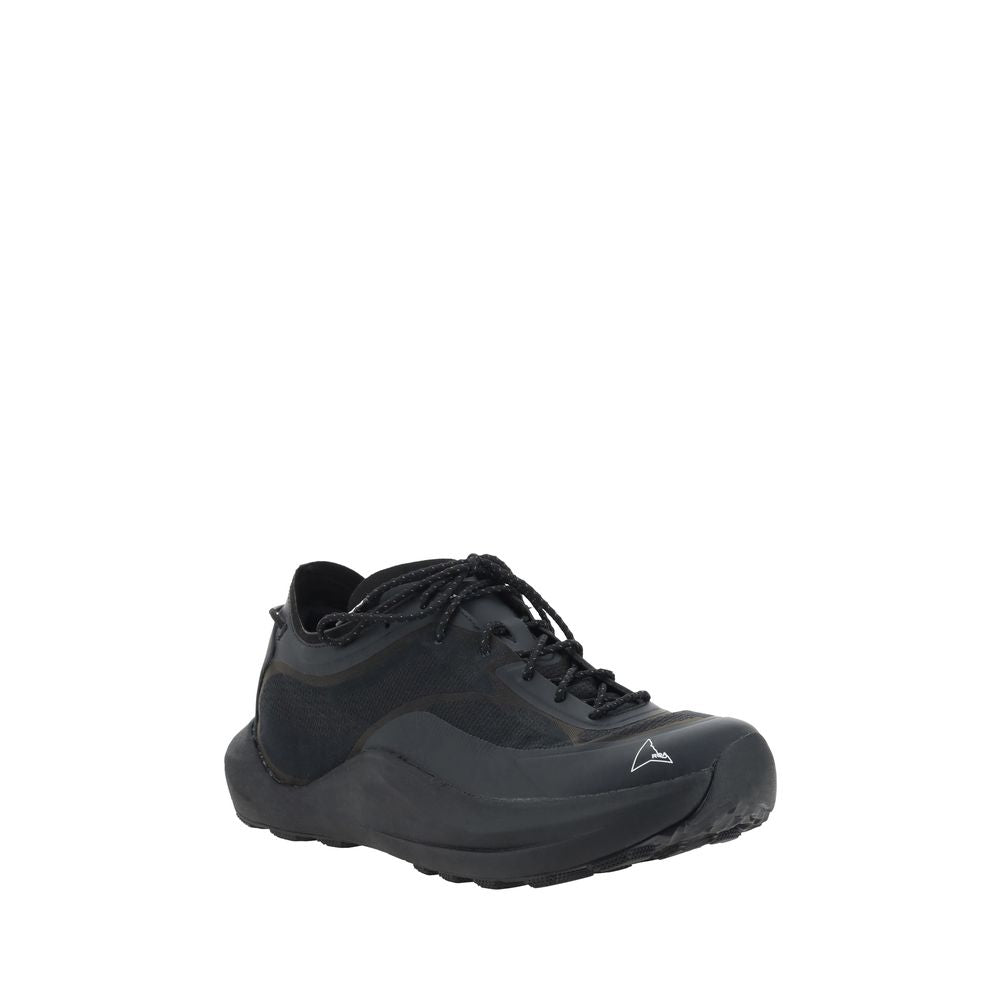 ROA Black Polyester Athletic Sneakers ROA