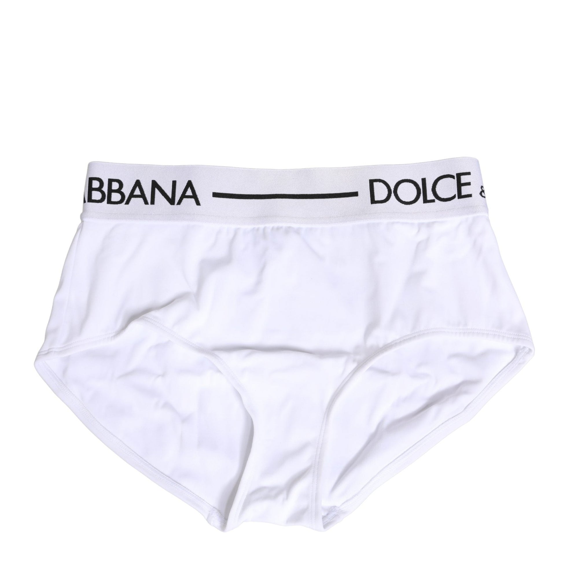 Dolce & Gabbana White Nylon Logo Waistband Panty Underwear Dolce & Gabbana