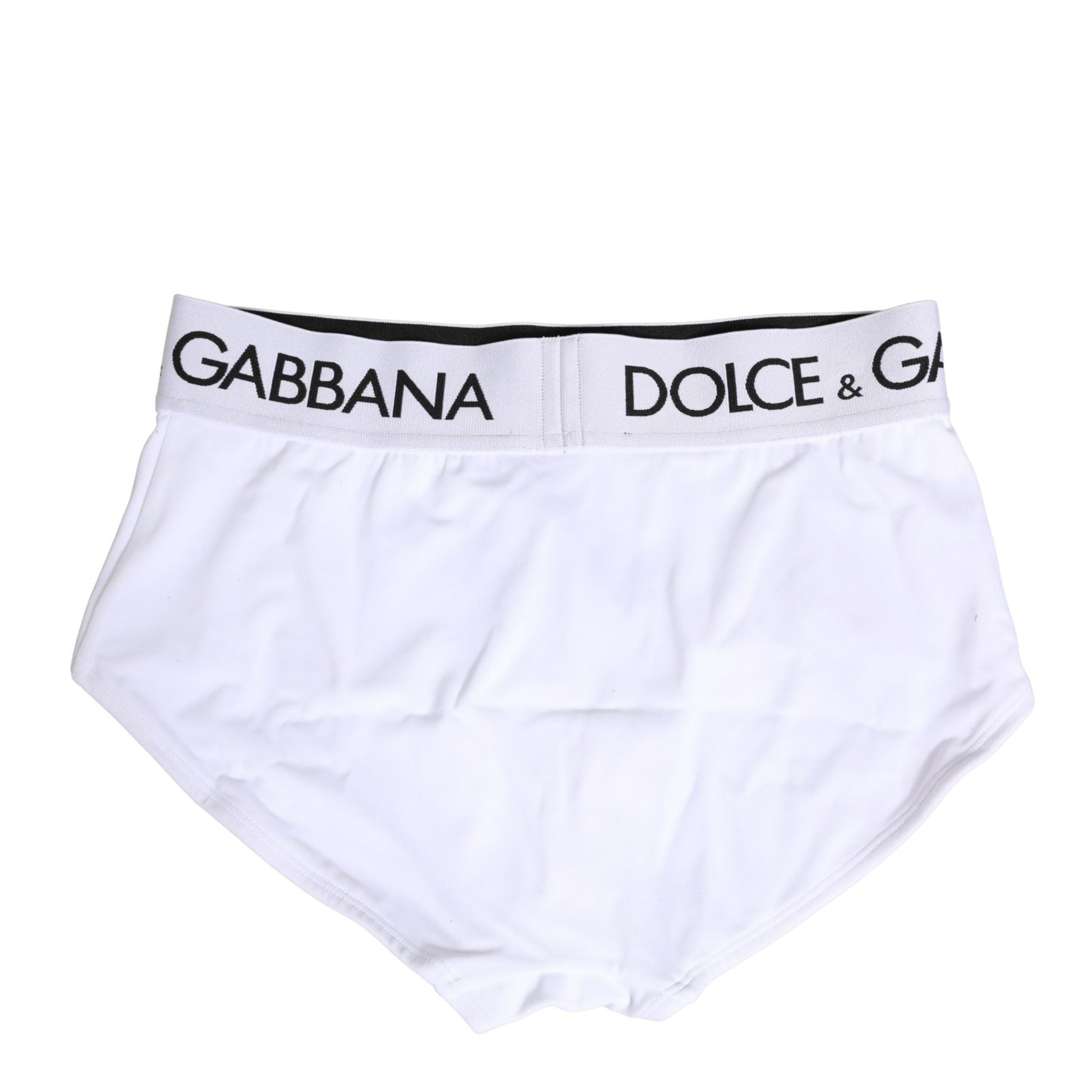 Dolce & Gabbana White Nylon Logo Waistband Panty Underwear Dolce & Gabbana
