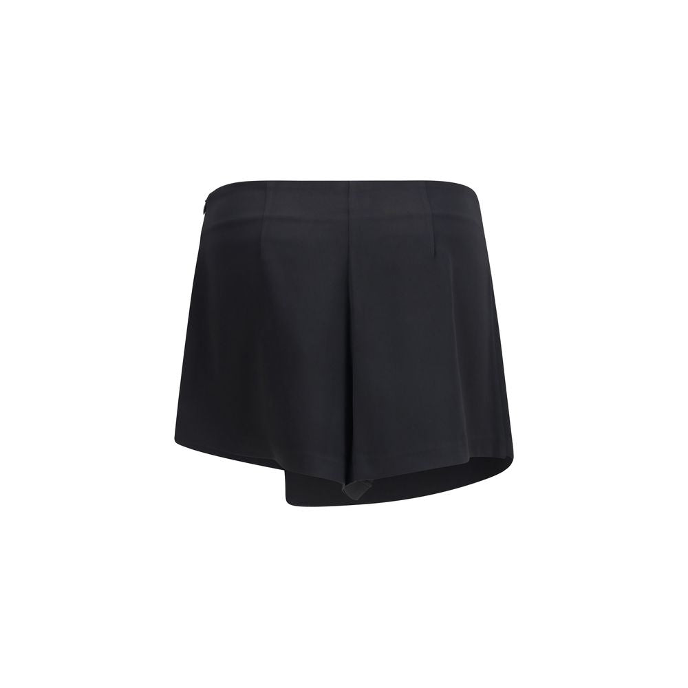 GCDS Black Polyester Short And Mini Shorts GCDS