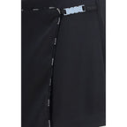 GCDS Black Polyester Short And Mini Shorts GCDS