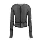 Rick Owens Black Nylon Blouse