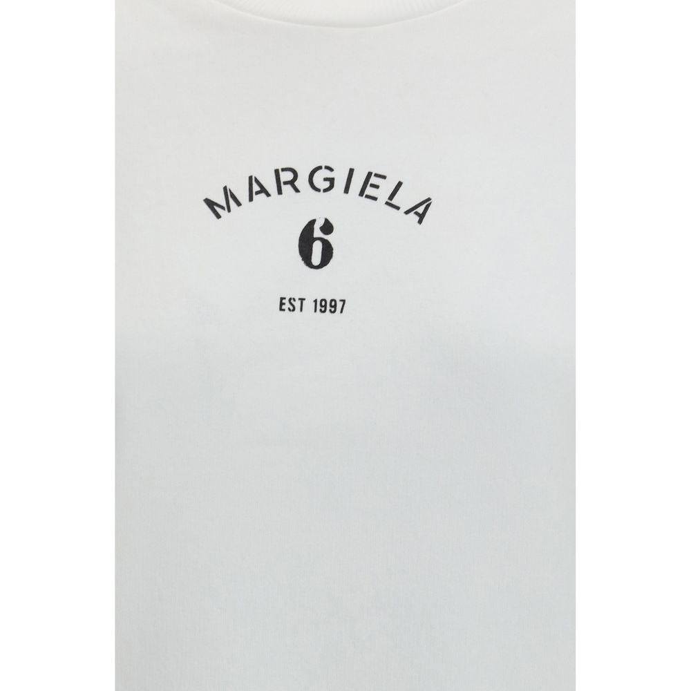 MM6 White Cotton Sweatshirt MM6