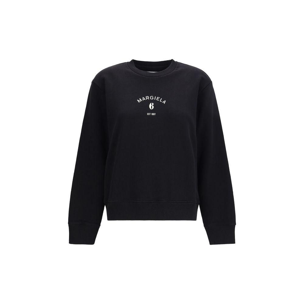 MM6 Black Cotton Sweatshirt MM6