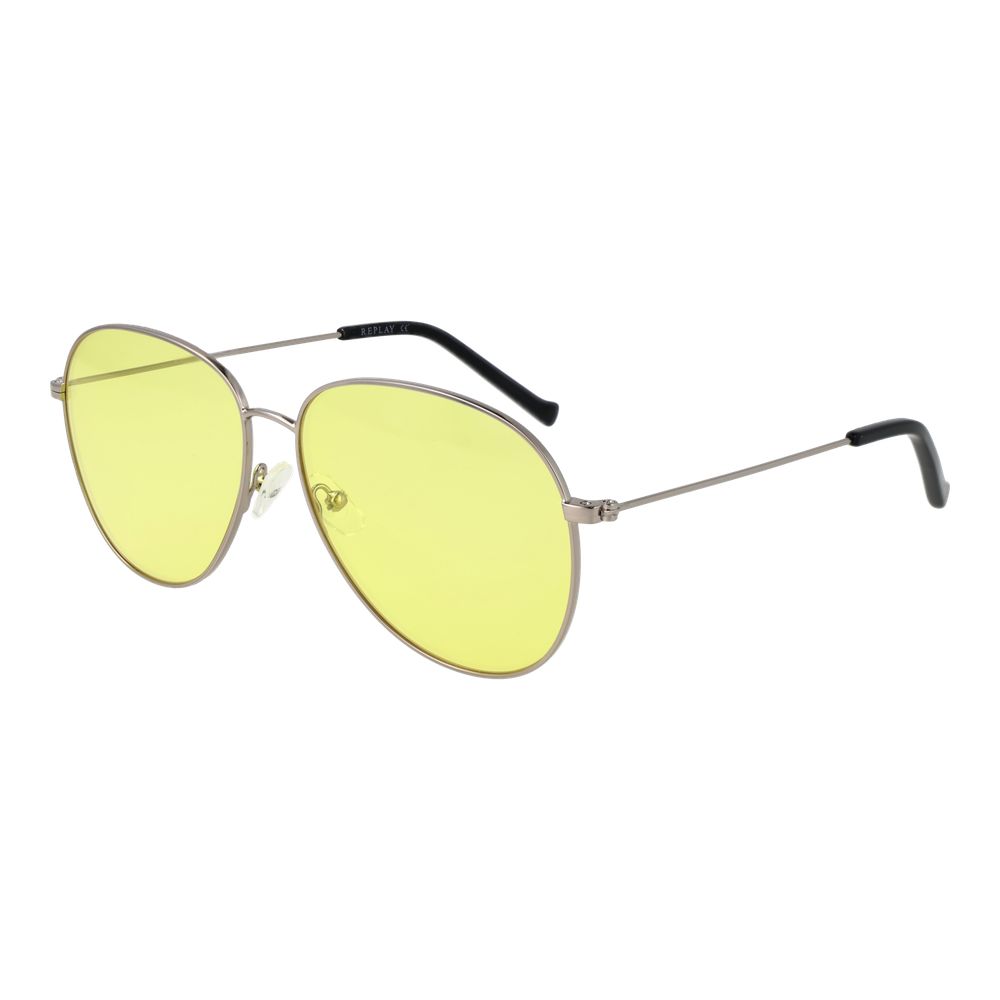 Replay Silver Metal Sunglasses Replay