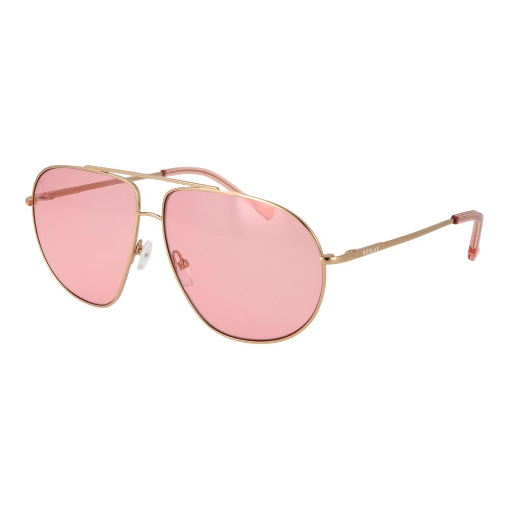 Replay Gold Metal Sunglasses Replay