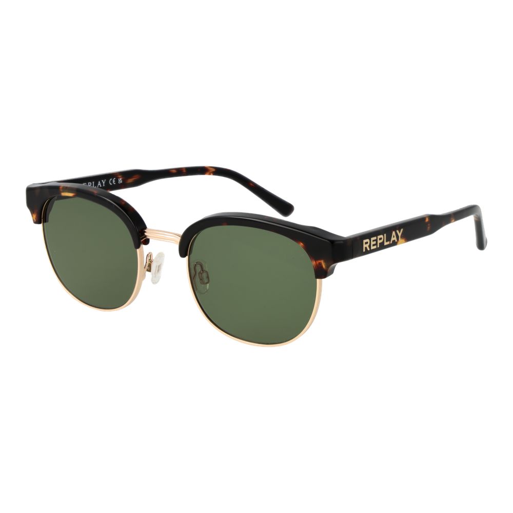 Replay Brown Metal Sunglasses Replay