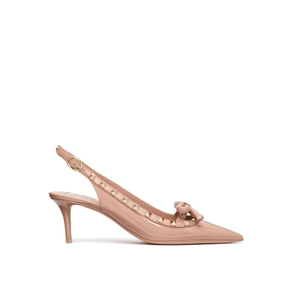 Valentino Garavani Beige Calfskin High Heel Pumps Valentino Garavani