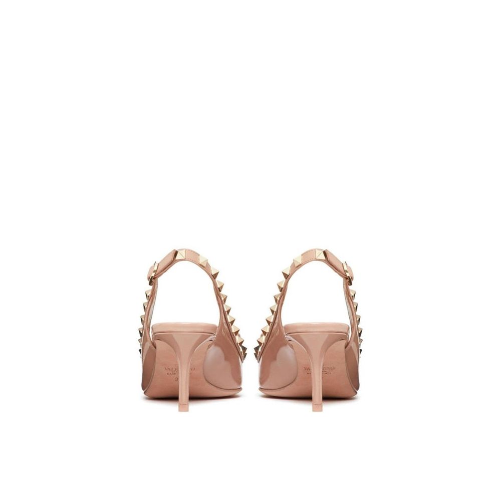 Valentino Garavani Beige Calfskin High Heel Pumps Valentino Garavani