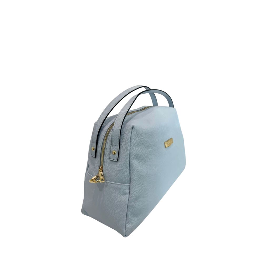 Baldinini Trend Blue Cowhide Clutch Bag Baldinini Trend