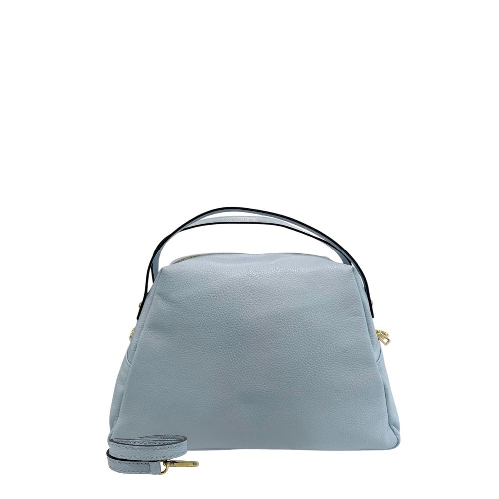 Baldinini Trend Blue Cowhide Clutch Bag Baldinini Trend