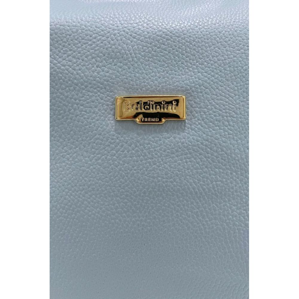 Baldinini Trend Blue Cowhide Clutch Bag Baldinini Trend