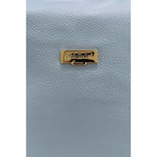 Baldinini Trend Blue Cowhide Clutch Bag Baldinini Trend