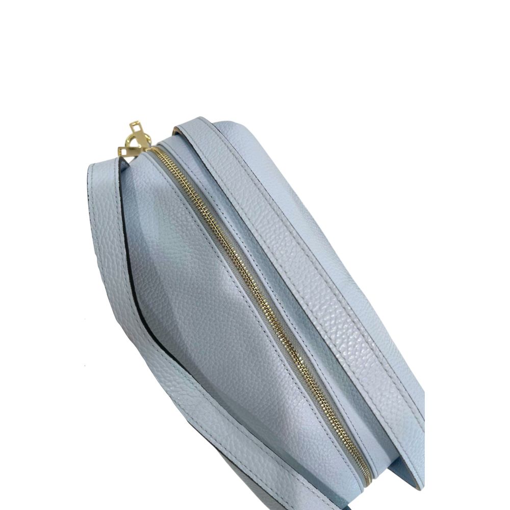 Baldinini Trend Blue Cowhide Clutch Bag Baldinini Trend