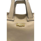 Baldinini Trend Beige Cowhide Clutch Bag Baldinini Trend