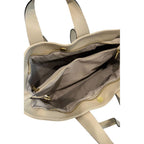 Baldinini Trend Beige Cowhide Clutch Bag Baldinini Trend