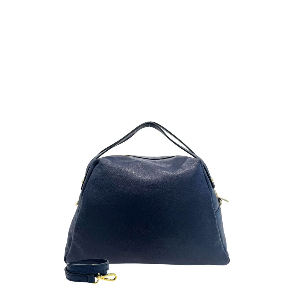 Baldinini Trend Blue Cowhide Clutch Bag Baldinini Trend