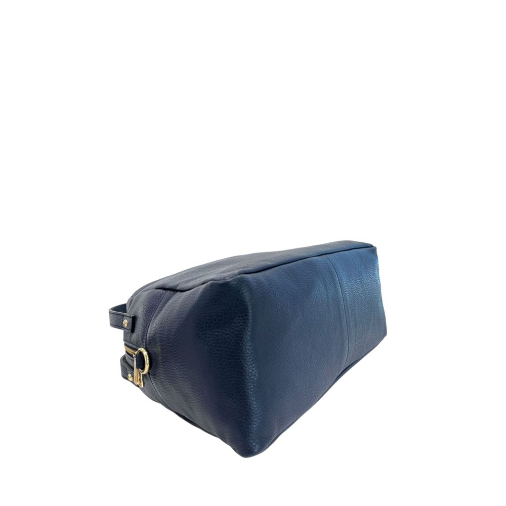 Baldinini Trend Blue Cowhide Clutch Bag Baldinini Trend