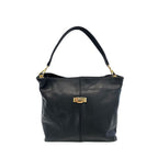 Baldinini Trend Black Cowhide Clutch Bag