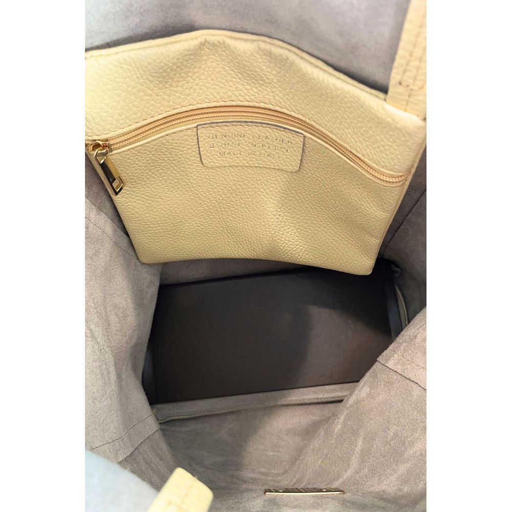 Baldinini Trend Bicolor Cowhide Clutch Bag Baldinini Trend